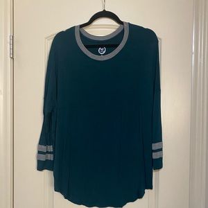 Maurices green 3/4 sleeve top